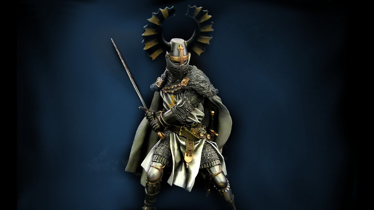 Teutonic Knight XIV century 90 mm Miniature