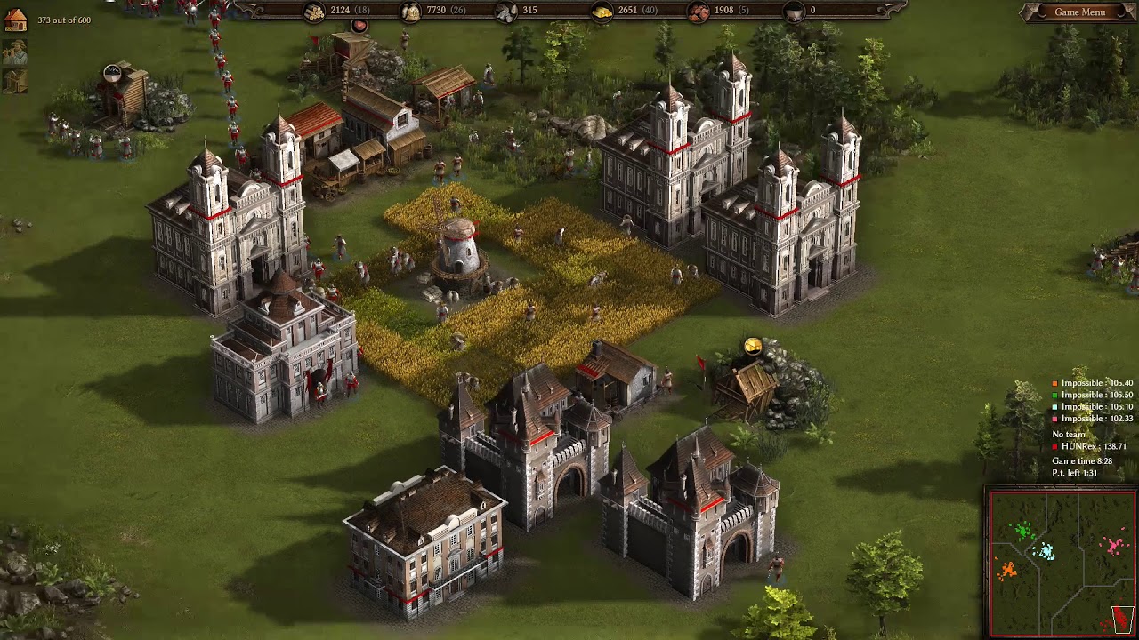 Cossacks 3 Random map - 1 vs 4 Impossible AIs