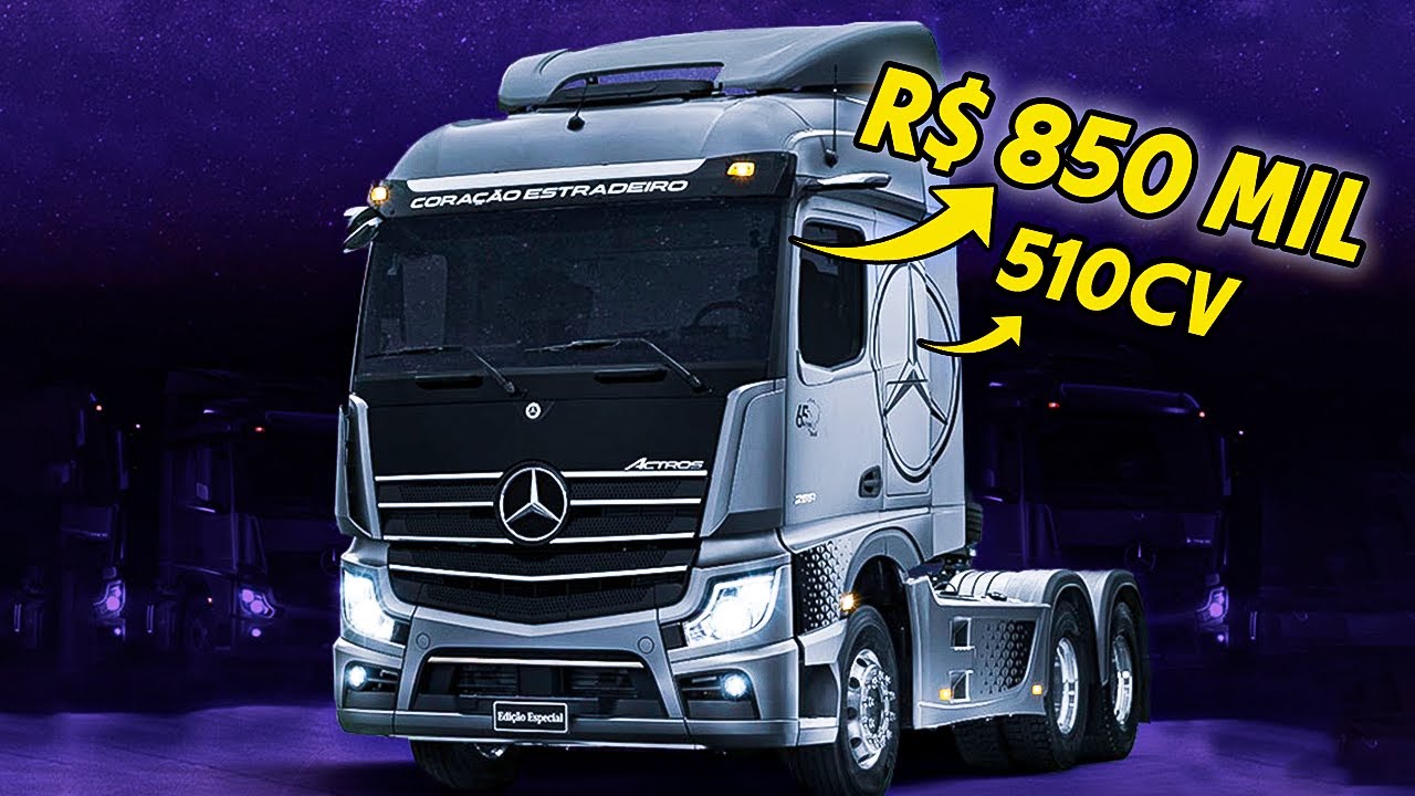 COMO É DIRIGIR UM CAMINHÃO? Andamos no Mercedes Actros com potência e preço de C63 AMG!