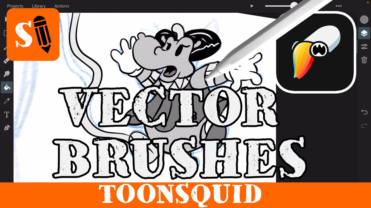 Учебник ToonSquid: векторные кисти и заливка