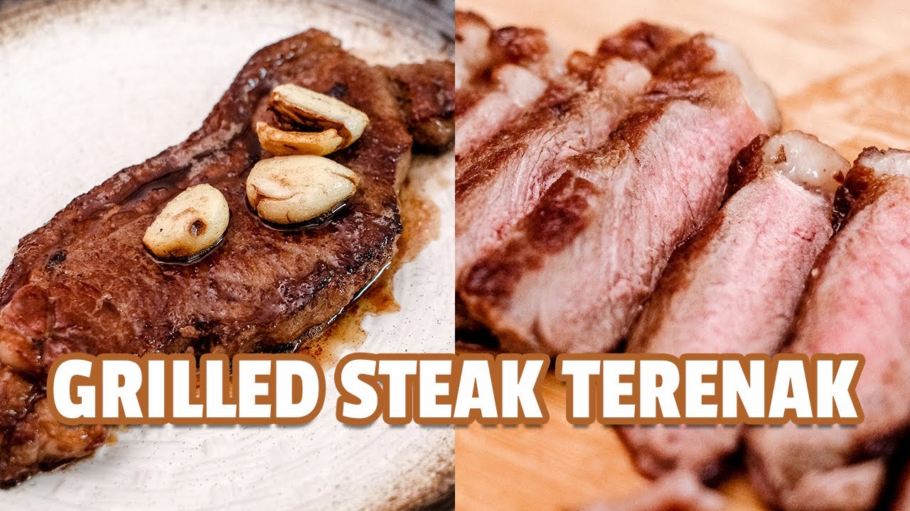 Resep / Cara Membuat Grilled Steak Agar Tidak Keras [ Grilled Sirloin Steak ]