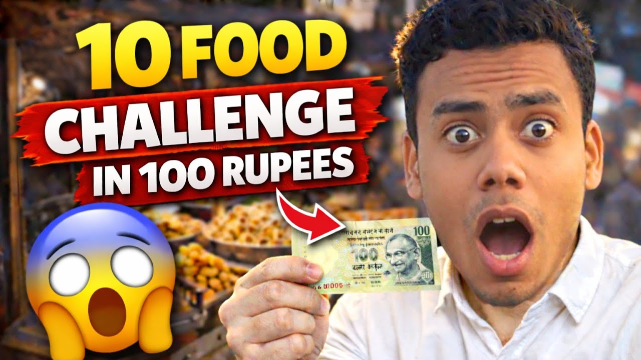 Kya Aaj Main ₹100 Me 10 Food Kha Paunga? 😱|| Street Food Challenge