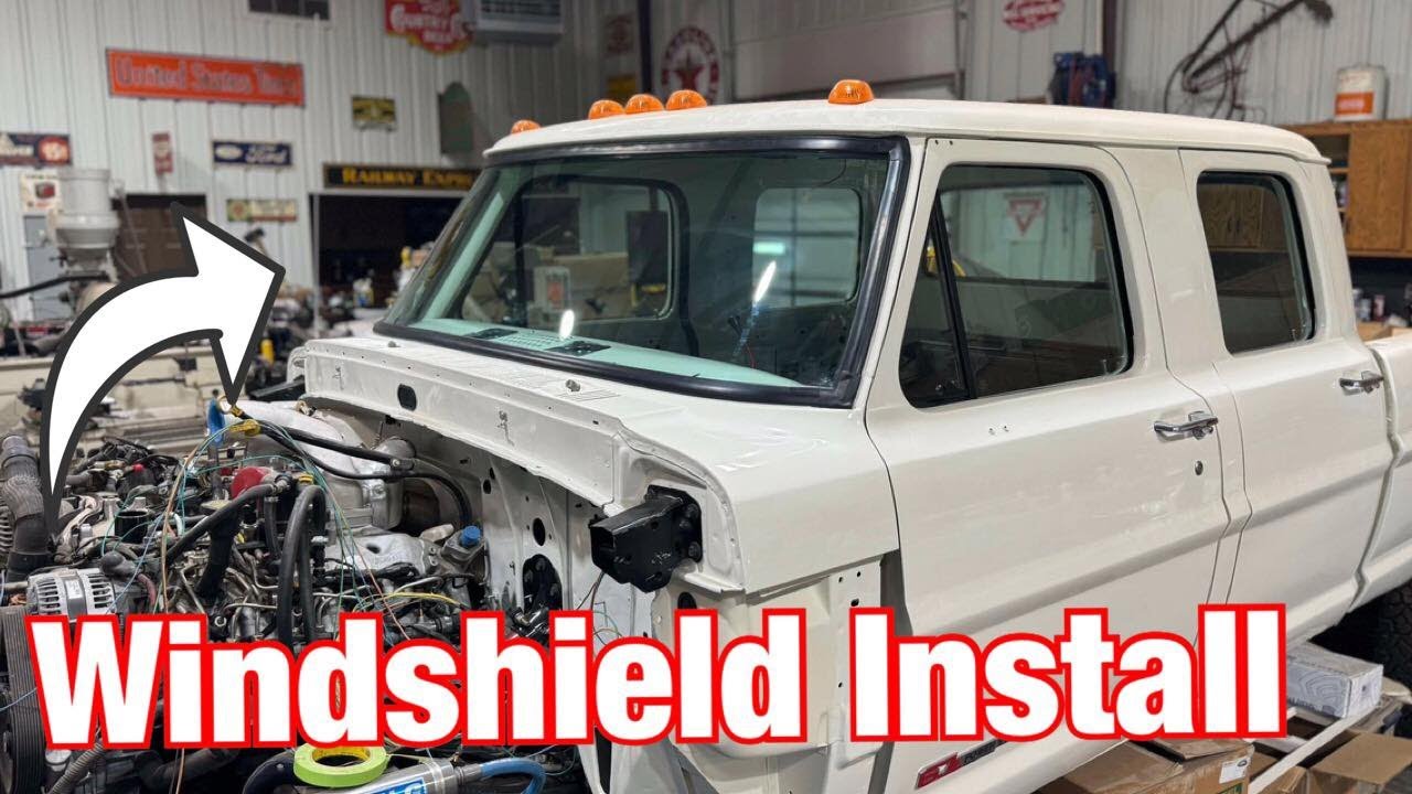 Windshield Install on My Ultimate Crew Cab Project  Tips & Tricks For A Solo Installation