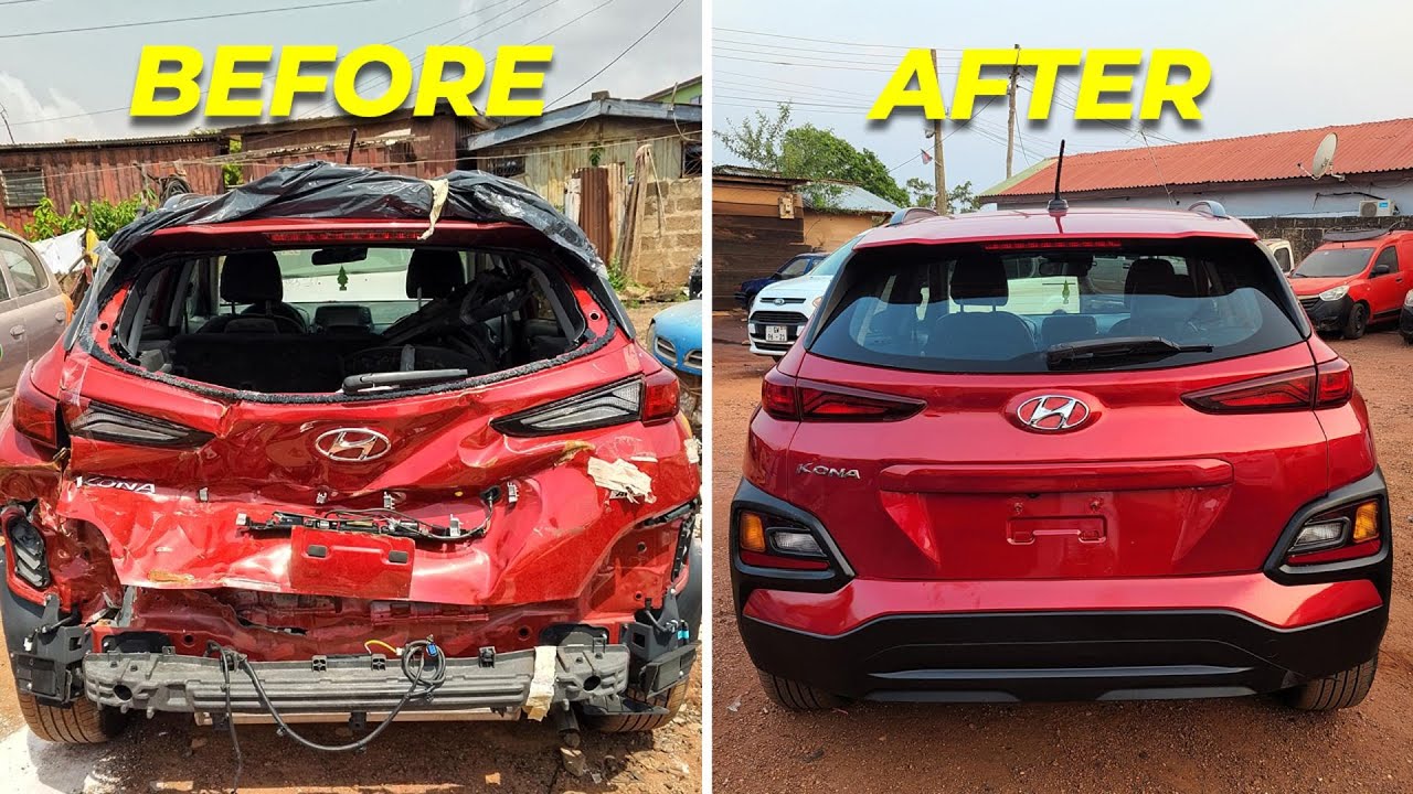 Rebuilding a Crashed Hyundai Kona  Start to Finish