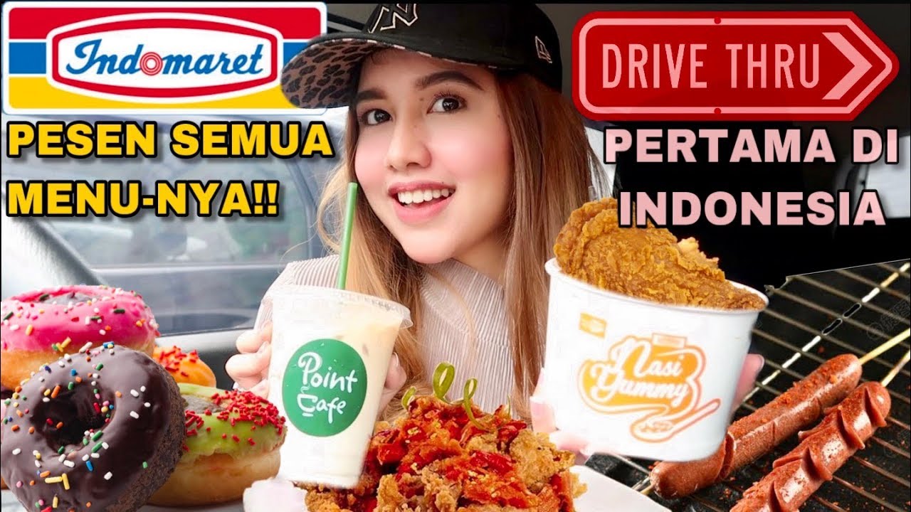 INDOMARET DRIVE THRU!! Cobain SEMUA MENU! Ayam, Sosis, Donut, Kopi dll
