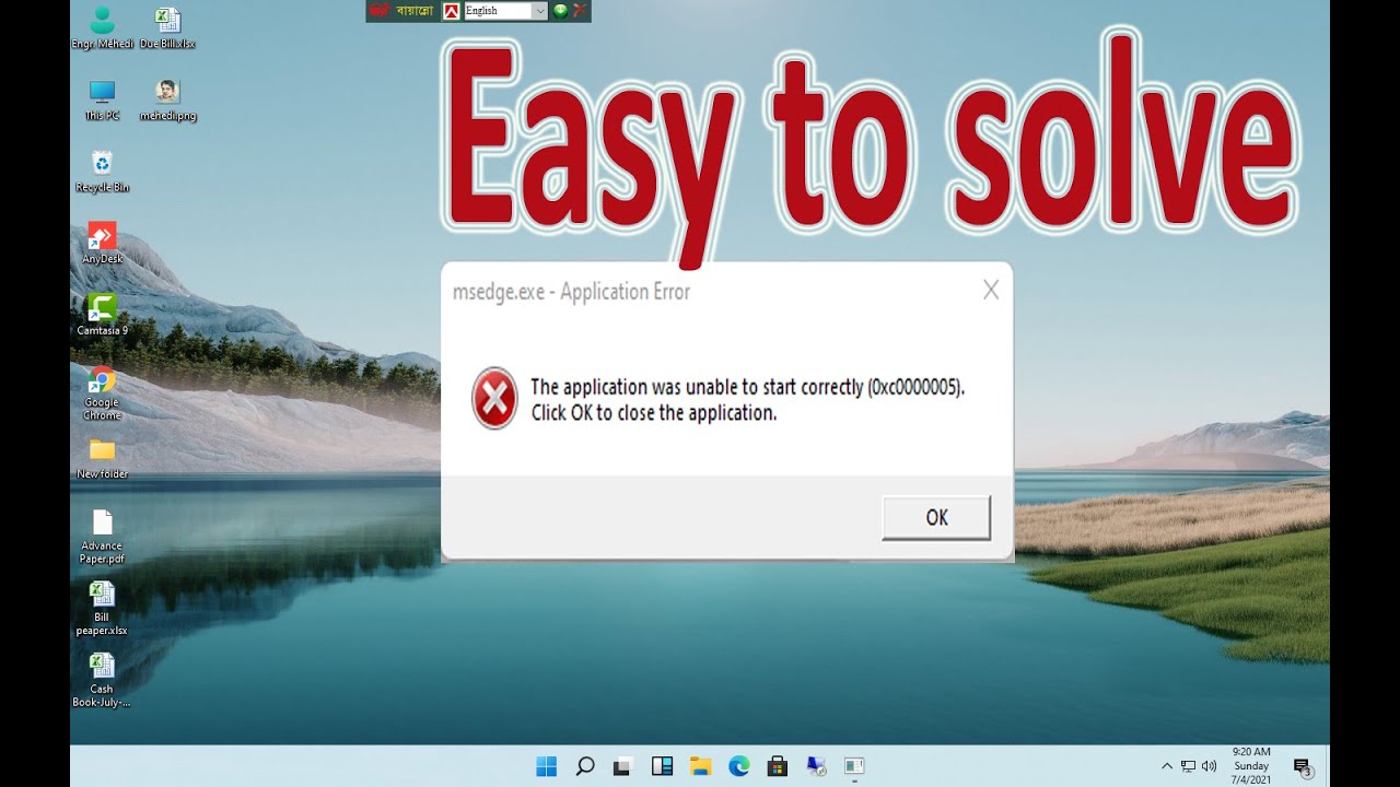 msedge.exe application error