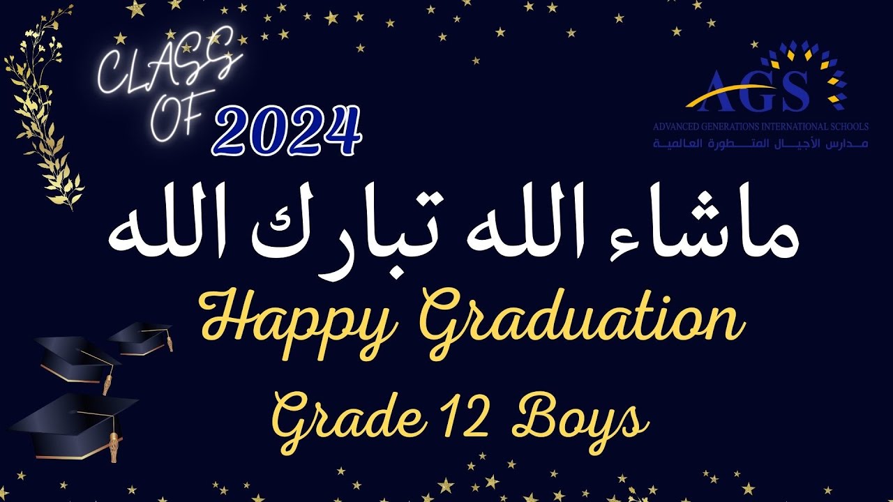 AGS International Schools - Grade 12 Boy's - Class of 2024 -  Graduation Ceremony
