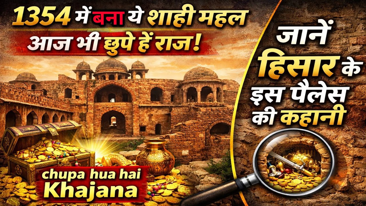 Hisar Palace Mystery 🤔| 1354 में बना शाही महल और Hidden Treasure🪙🏴‍☠️