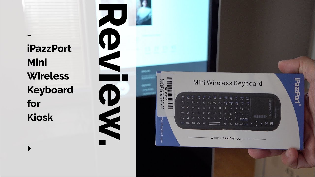 Mini Bluetooth Keyboard For Kiosk Display by iPazzPort - Setup & Review