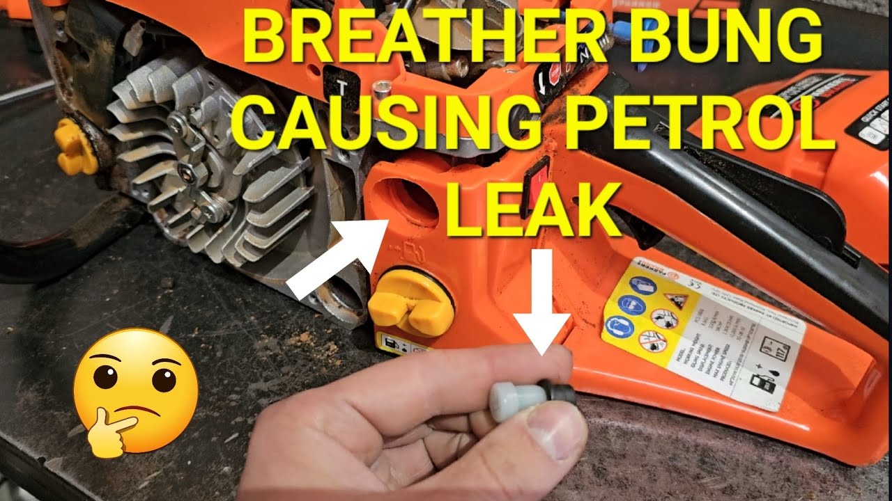 Chainsaw leaking petrol