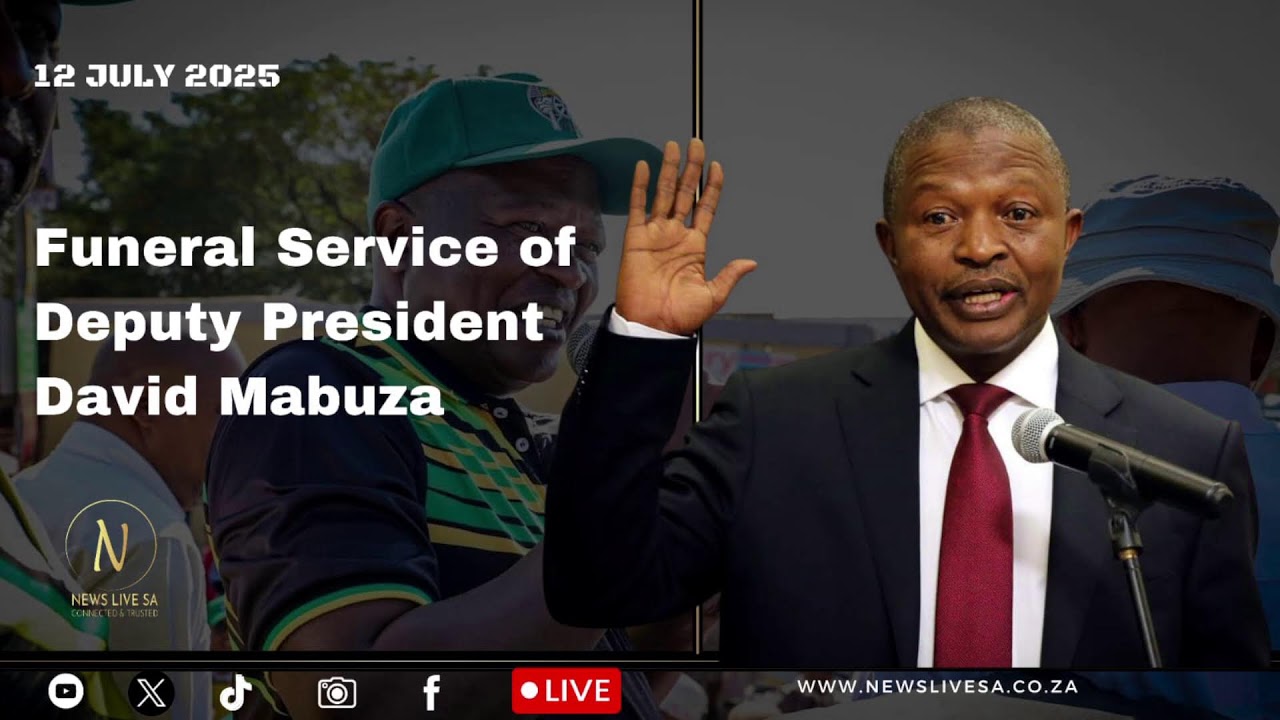 Former deputy president David Mabuza's funeral