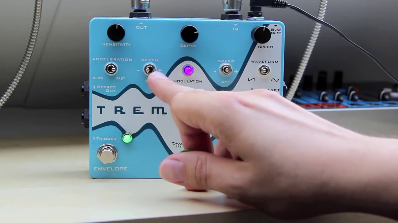 Pigtronix Tremvelope | envelope modulated tremolo