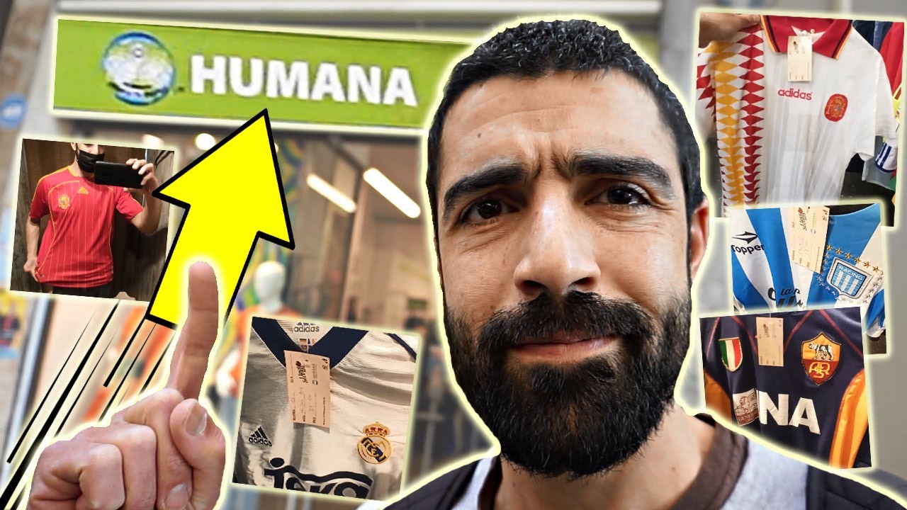 TIENDAS de segunda mano donde comprar camisetas de fútbol BARATAS | HUMANA