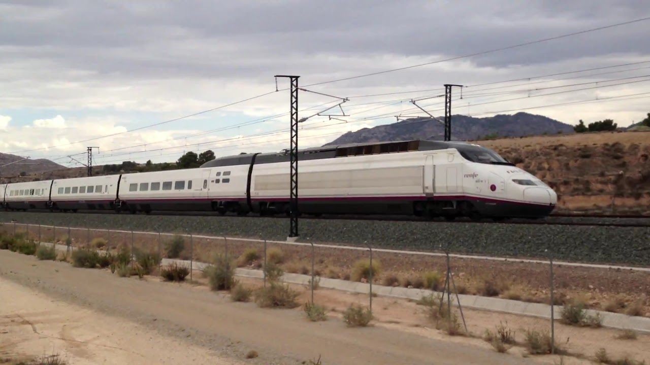 AVE S-100 (05173) Alicante-Madrid 300 KM/H. #eldarail