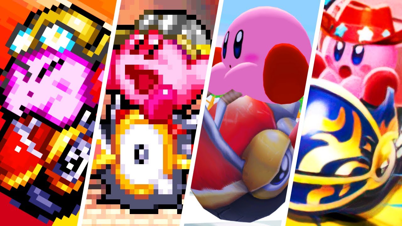 Evolution of Wheelie Rider Kirby (1996-2022)