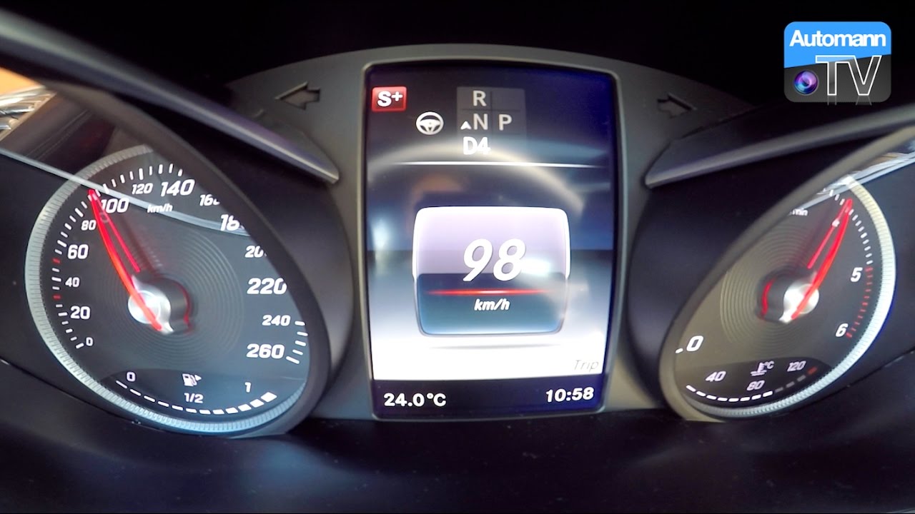 GLC Coup&eacute; 250 d (204hp) - 0-100 km/h acceleration (60FPS)