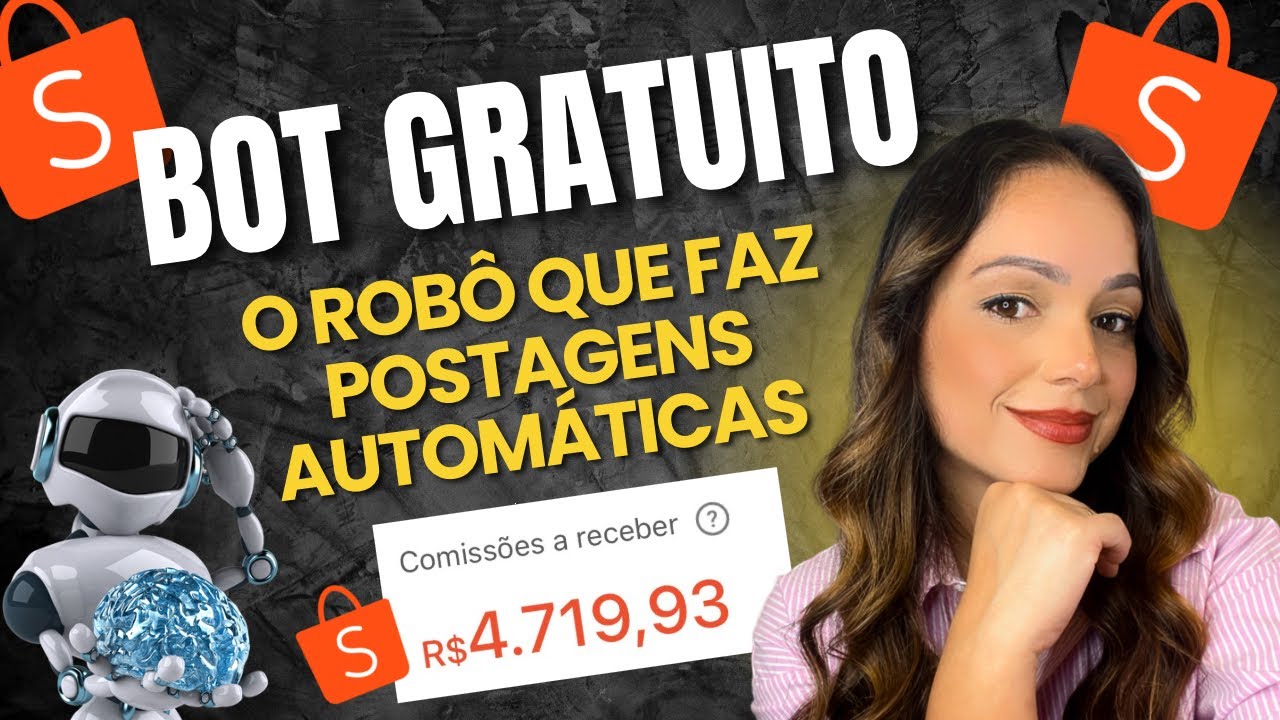 Afiliado Shopee : Bot Gratuito para postagens AUTOMÁTICAS 😱 