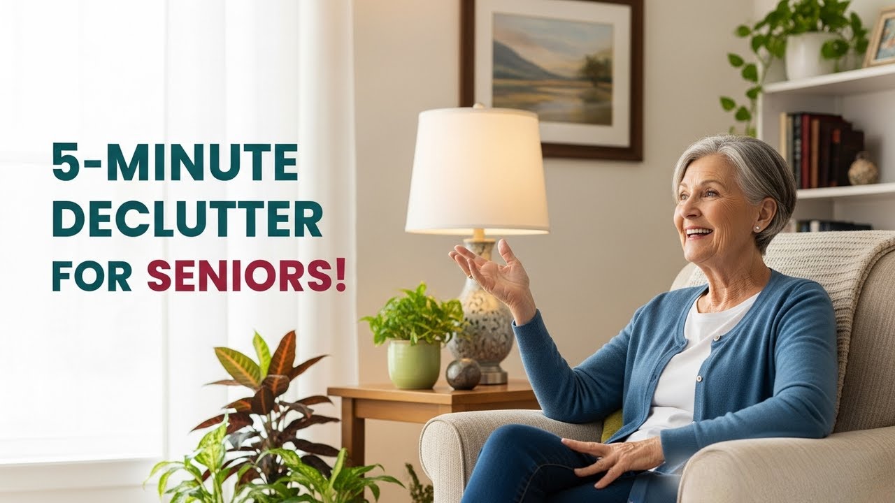 5-Minute Morning Declutter for Seniors Over 65: Easy Step-by-Step