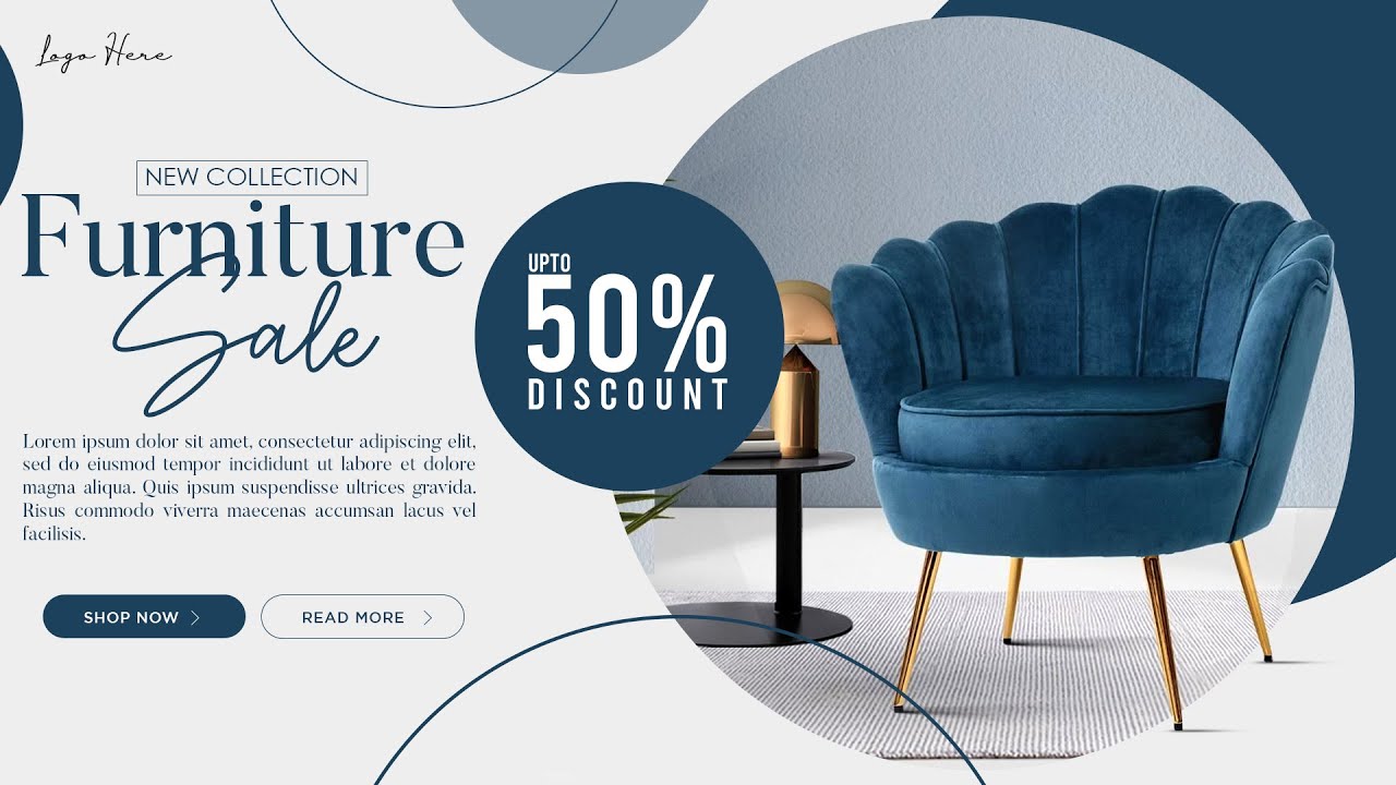 How to Make Furniture Sale Banner Ads | Adobe Photoshop Tutorial | Faizan Irfan|Learn to be Creative