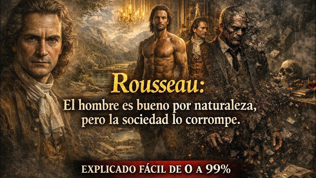 APRENDER a PENSAR 14 | ROUSSEAU EXPLICADO FÁCIL DE 0 A 99%