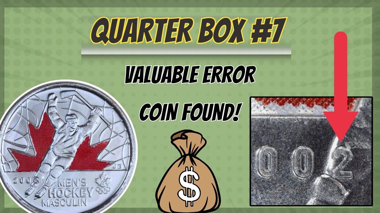 Raised 2 Men’s Hockey Quarter Found! 💰 Rare Color Variety | Quarter Hunt #7