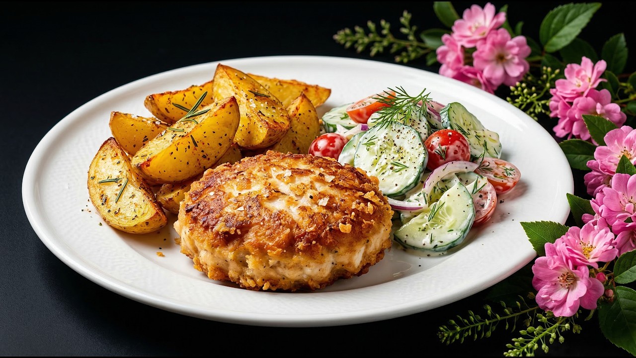 Ich habe noch nie Hähnchenschnitzel in so einer gegessen! Abendessen in 15 Minuten!