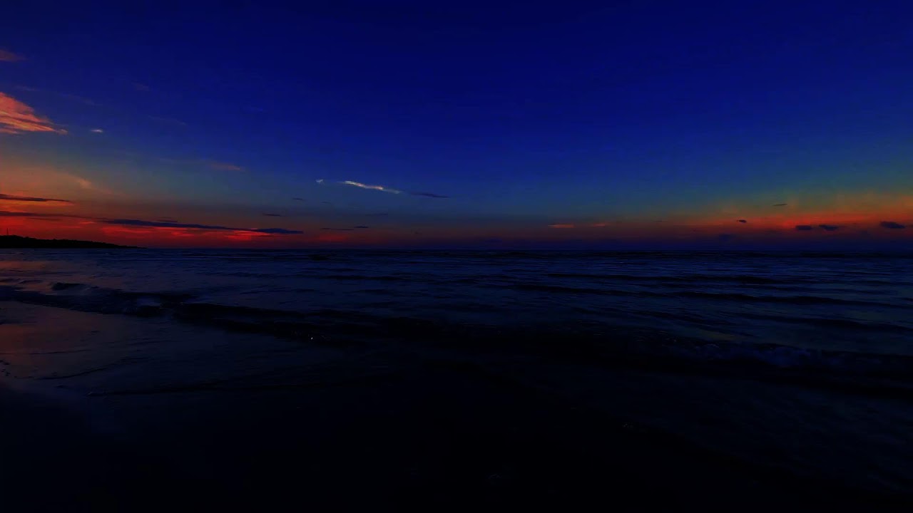 Night Beach Ambience with Gentle Ocean Waves and Natural Sea Sounds for Deep Sleep