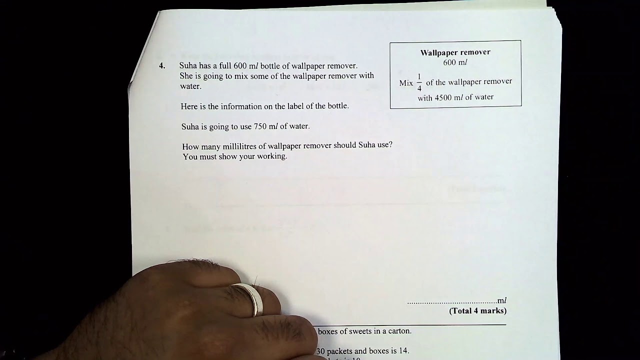 Maths - Exam paper walktalk through set 2 Paper 1H