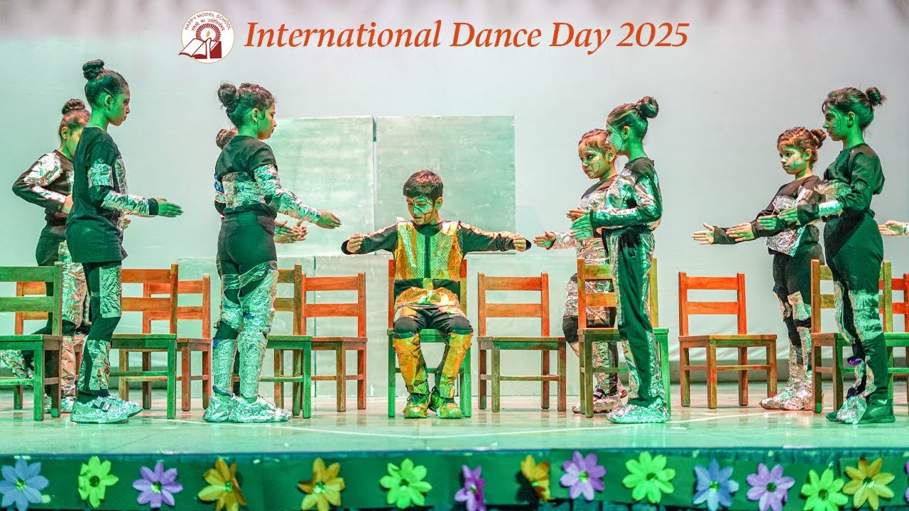 HMS | International Dance Day 2025 | Group Performance | Happy Model School | Dance Performance