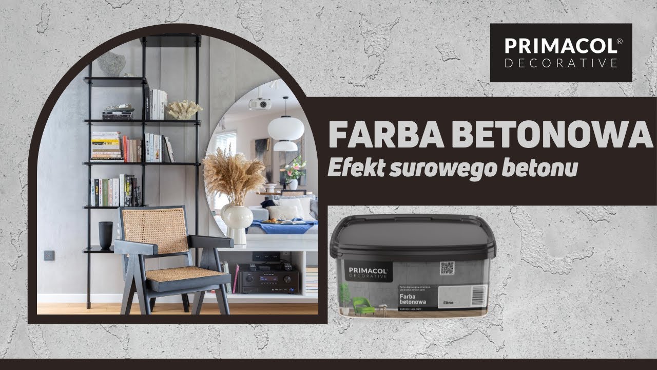 Farba Betonowa Primacol Decorative - Efekt Surowego Betonu