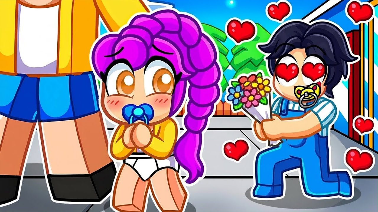 Baby JINU is OBSESSED with Baby RUMI in Roblox! 😱💖 (Kpop Demon Hunters)