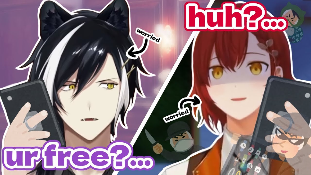 Miyabi got a call from Shien that made him think of the worst (HOLOSTARS eng sub clip)