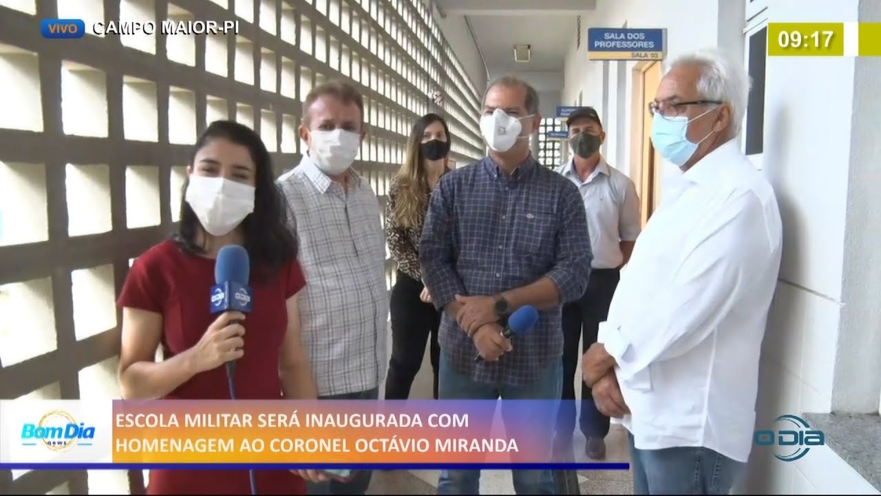 Escola Militar inaugurada em Campo Maior leva o nome do Coronel Oct&aacute;vio Miranda 02 03 2021