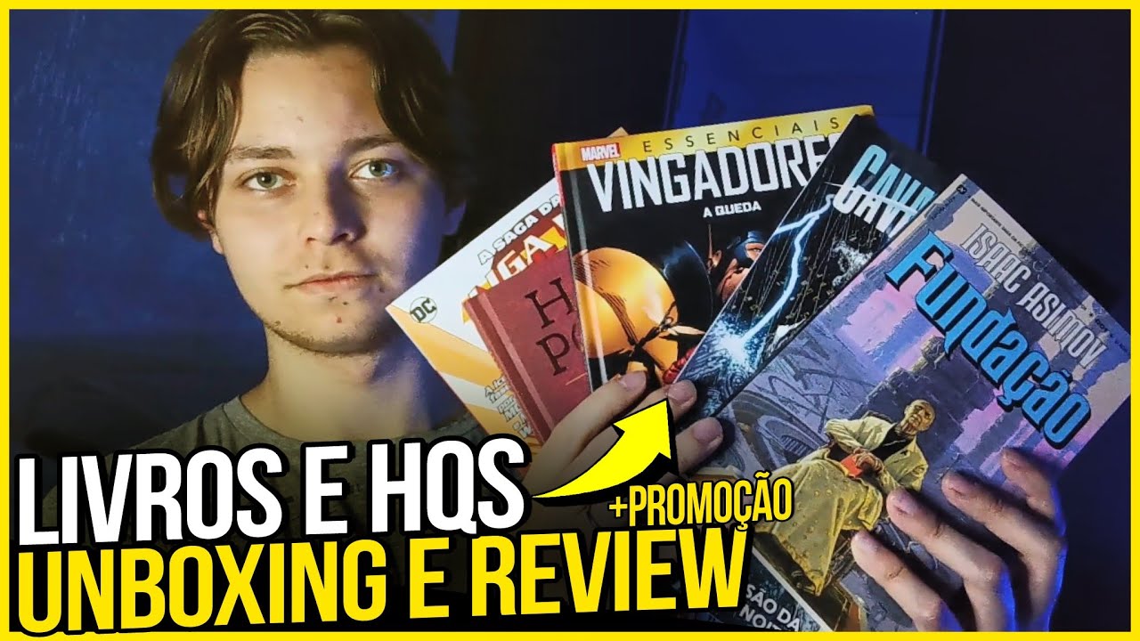 COMPREI HQS E LIVROS NA AMAZON! - UNBOXING E REVIEW