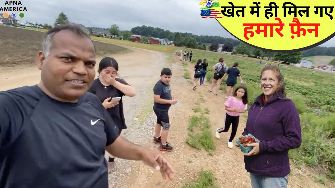 अमेरिकन खेत के ताज़े फल को देख कर आपके मुँह में पानी आ जाएगा STRAWBERRY ka KHET with अपना अमेरिका