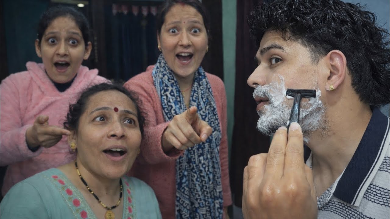 Finally Clean Shave After 3 Years😭 Family Reaction 😳