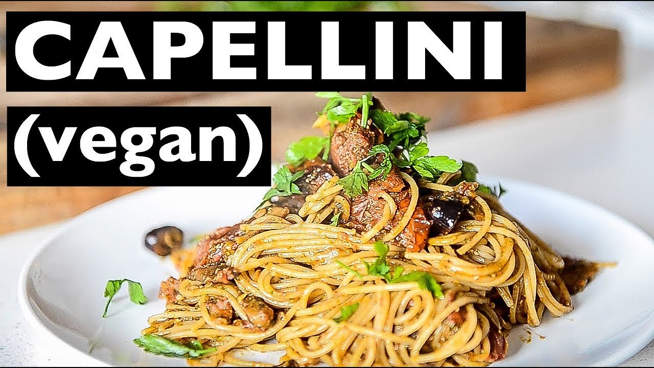 EASY VEGAN PESTO CAPELLINI PASTA RECIPE