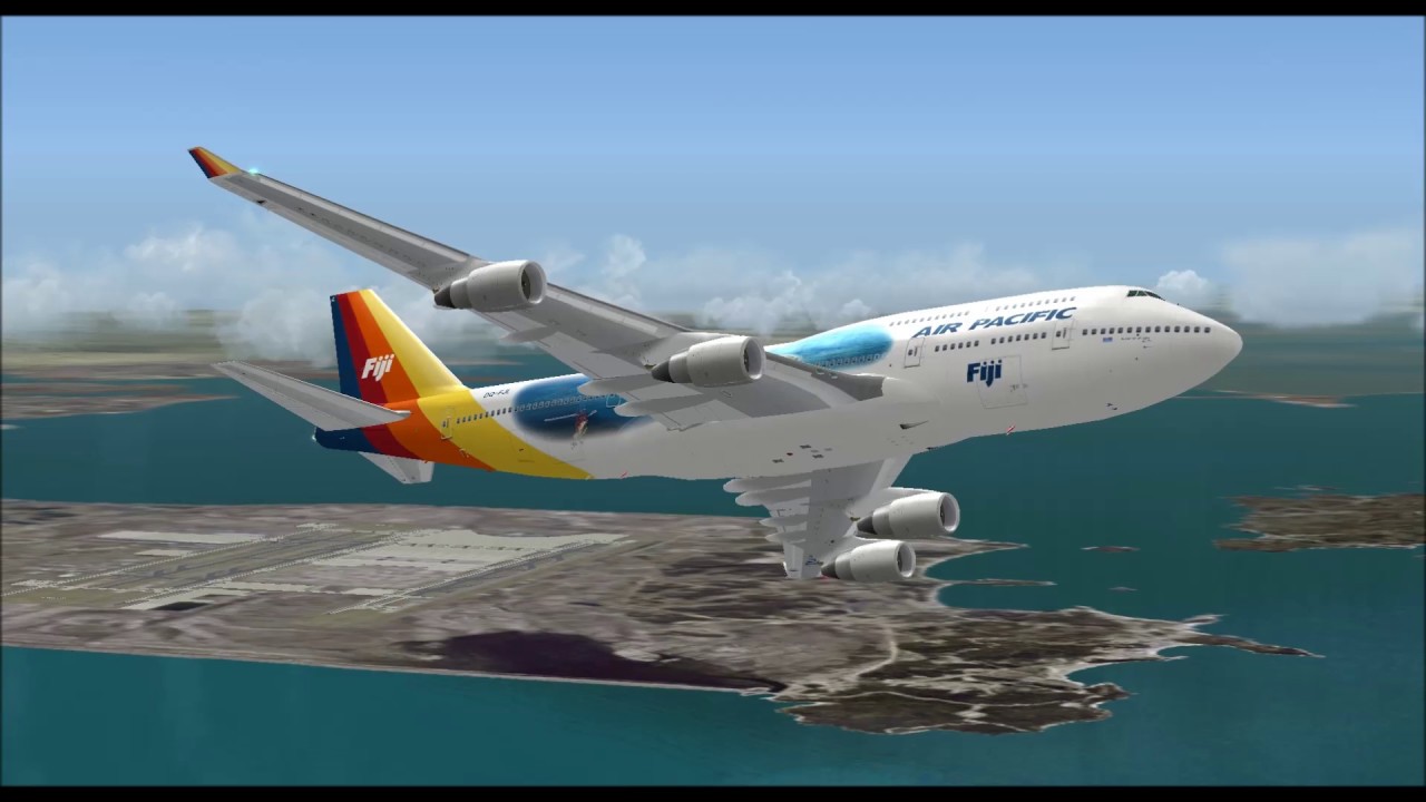 BOEING 747 400 AIR PACIFIC TAKE OFF FROM INCHEON SEOUL INTL AIRPORT FS9 HD