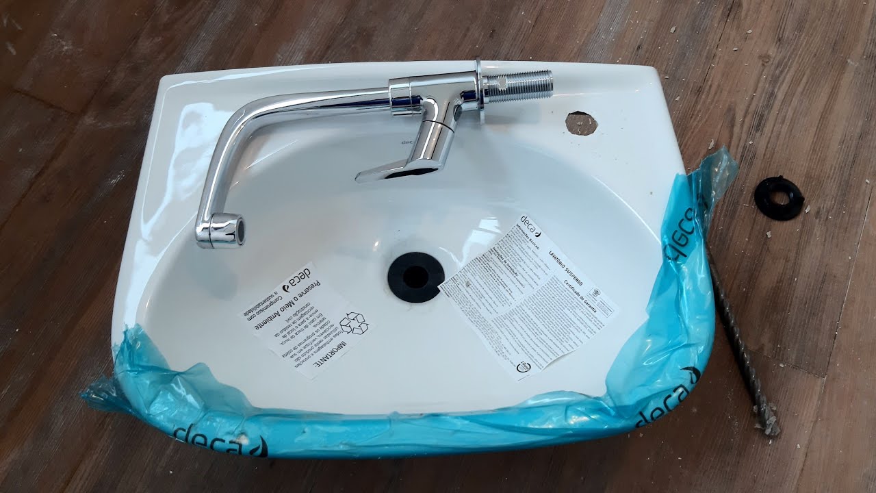 COMO  furar  um buraco no lavatório, pra  colocar a torneira, sem  precisar de usar  furadeira,VEJA!