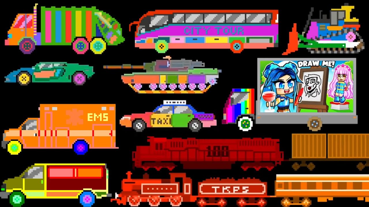 multicolor vehicles the kids picture show