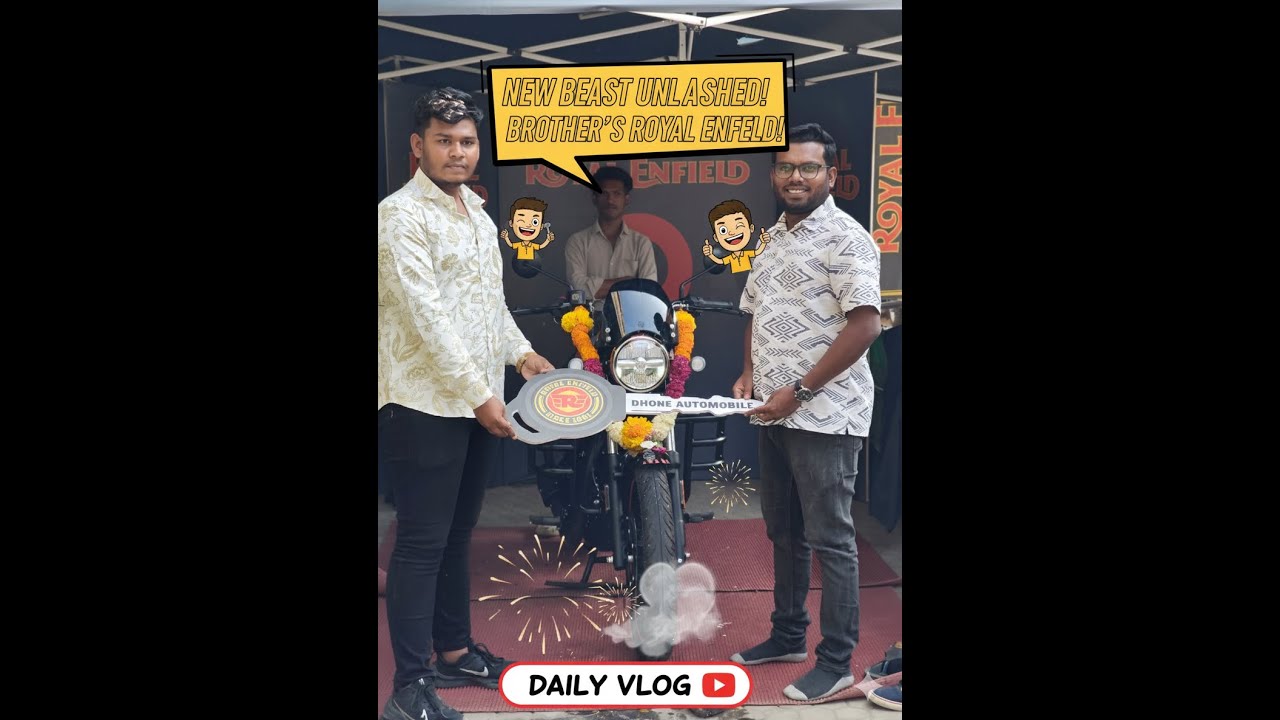New Royal Enfield Meteor 350 Delivery 🏍️ | Brother’s Dream Bike Finally Came True ❤️ | Vlog #73