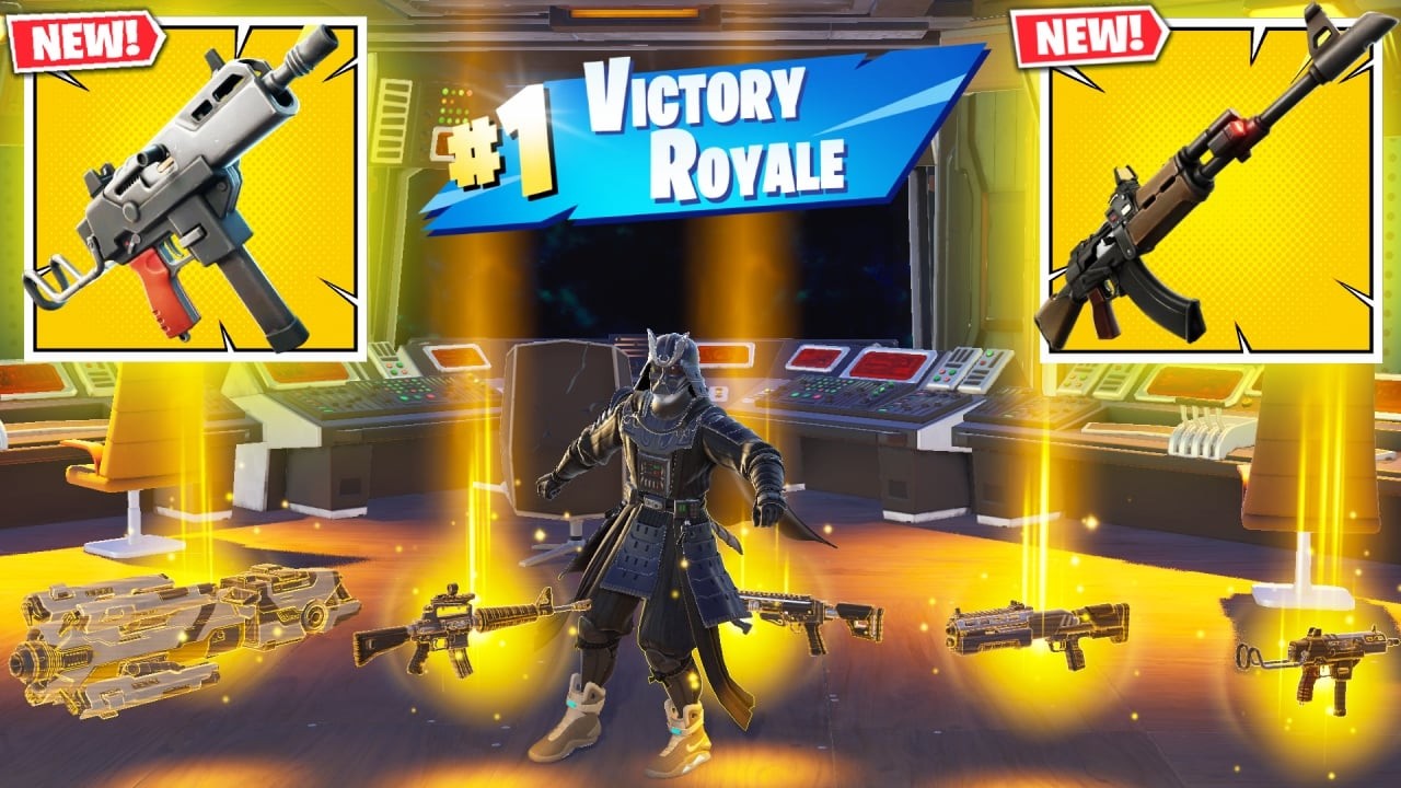 DARTH VADER vs ALL MYTHIC WEAPONS ( FORTNITE CHAPTER 7 SEASON 1)