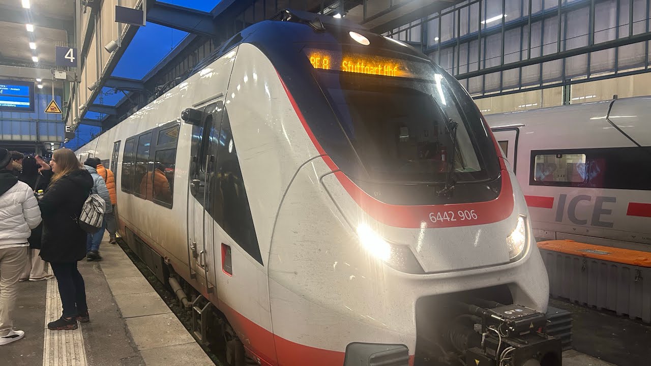 (ARVERIO Bwegt) Ansagen RE8 „Frankenbahn“ Stuttgart Hbf - Würzburg (ÖBB Talent 3 Version)