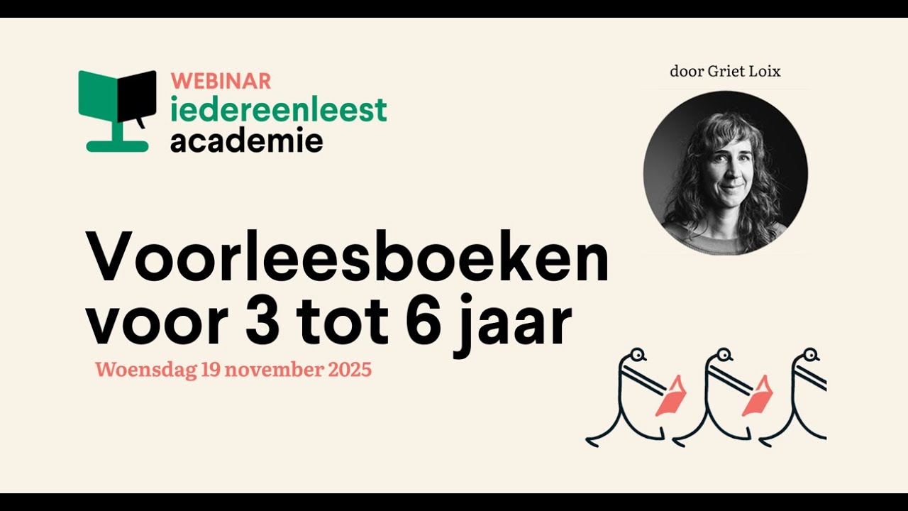 Iedereen Leest - Webinar voorleesboeken voor 3 tot 6 jaar - nov 2025