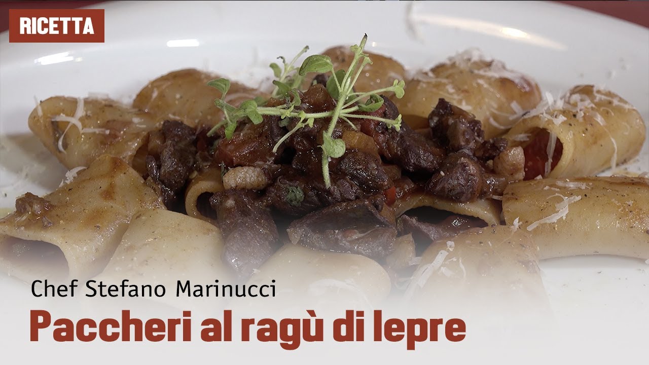 Paccheri al ragù di lepre - Ricetta di selvaggina | Chef Stefano Marinucci