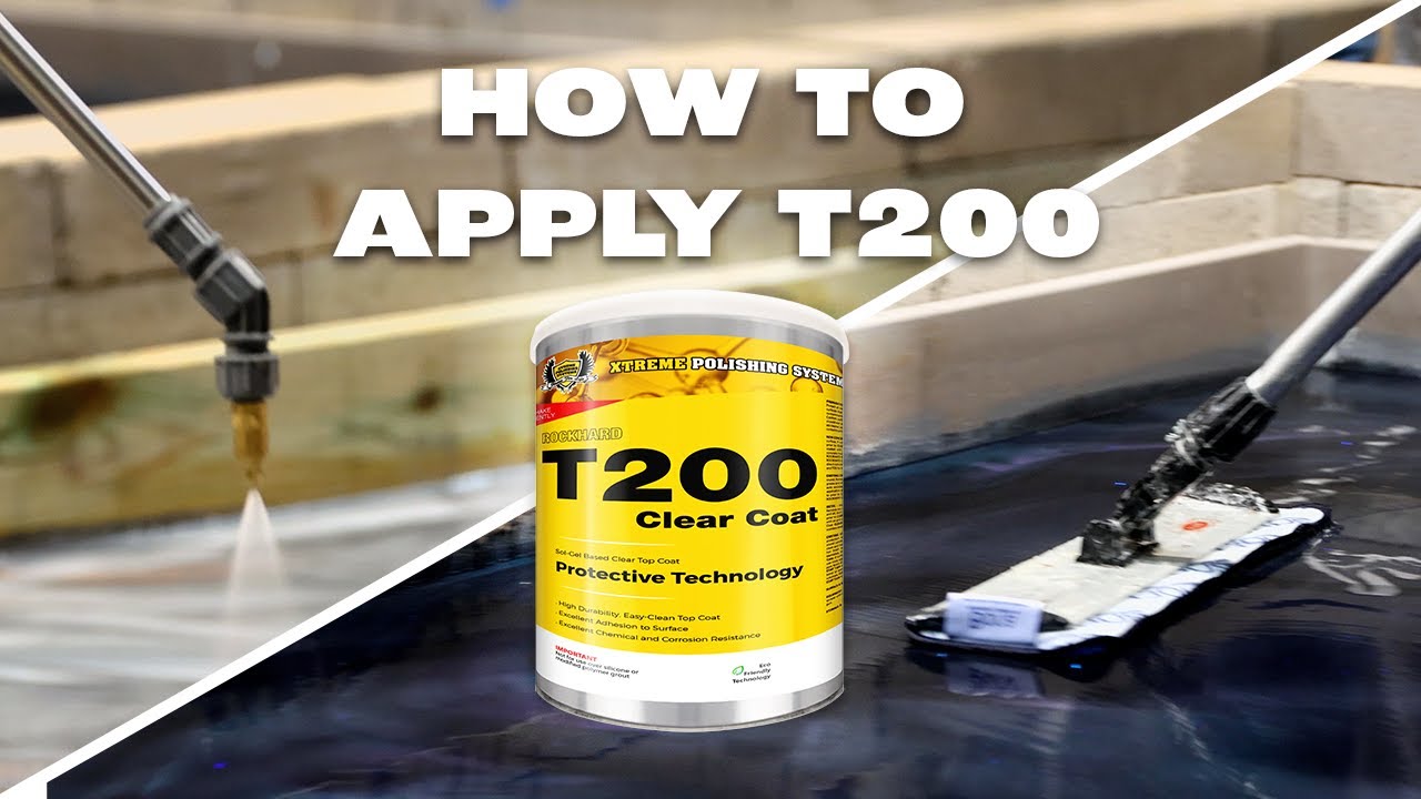 How to Apply T200 Clear Coat  | #xps #rockhardt200 #topcoat #epoxy #epoxyflooring #epoxycoating