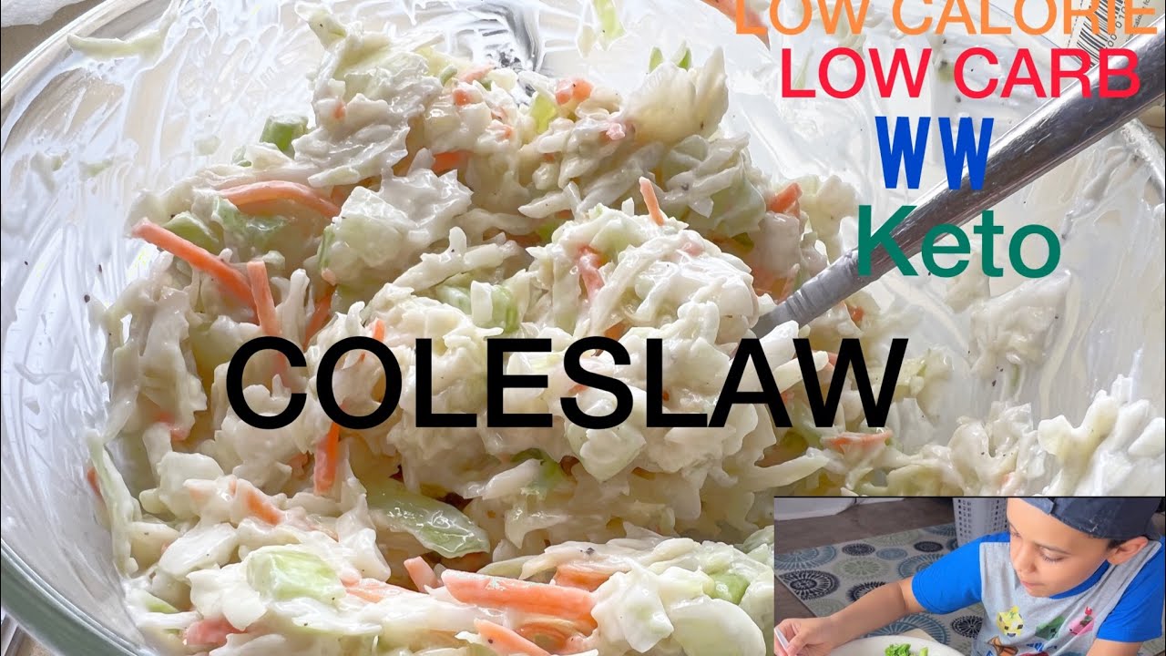 Coleslaw Recipe! I put my son on the spot to taste it. He hates cabbage 🤣 WW, Low Carb, & KETO