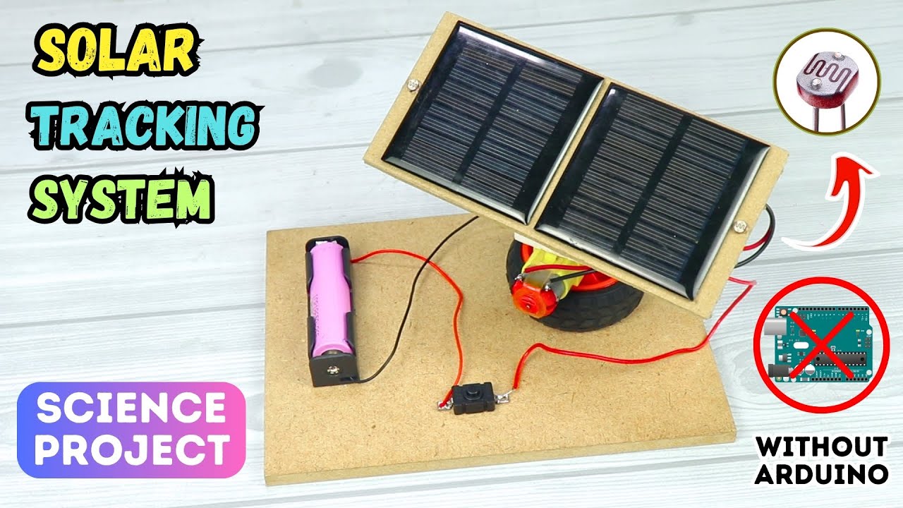 DIY Automatic Solar Tracking System Science Project (No Arduino) | Sun Tracker #solar #diyprojects