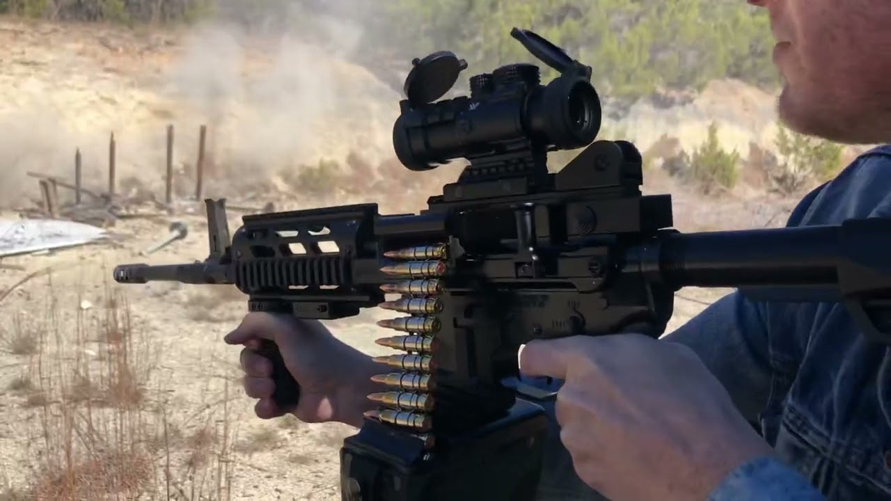FRT Belt Fed AR Initial Test Fire w/ Nut Sack
