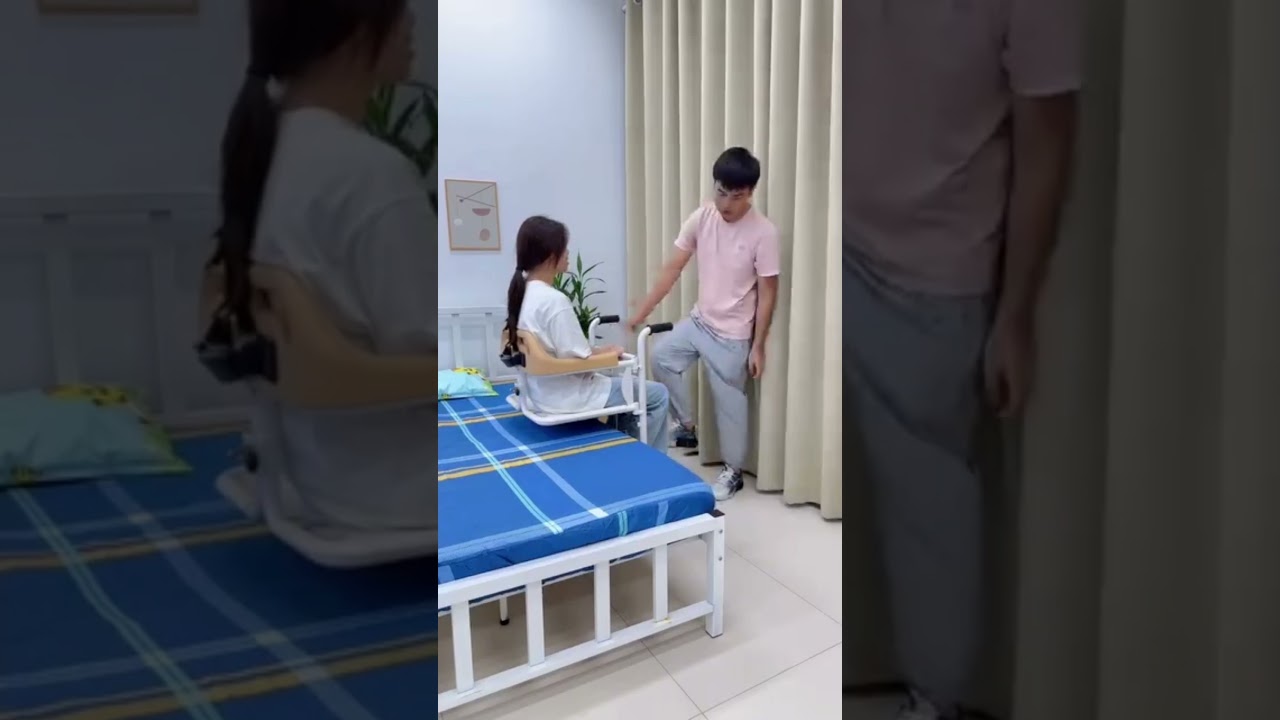 ▶️ Senior Care Easy Patient Lift Transfer Wheelchair &ndash; move without strain ( # 3188 )